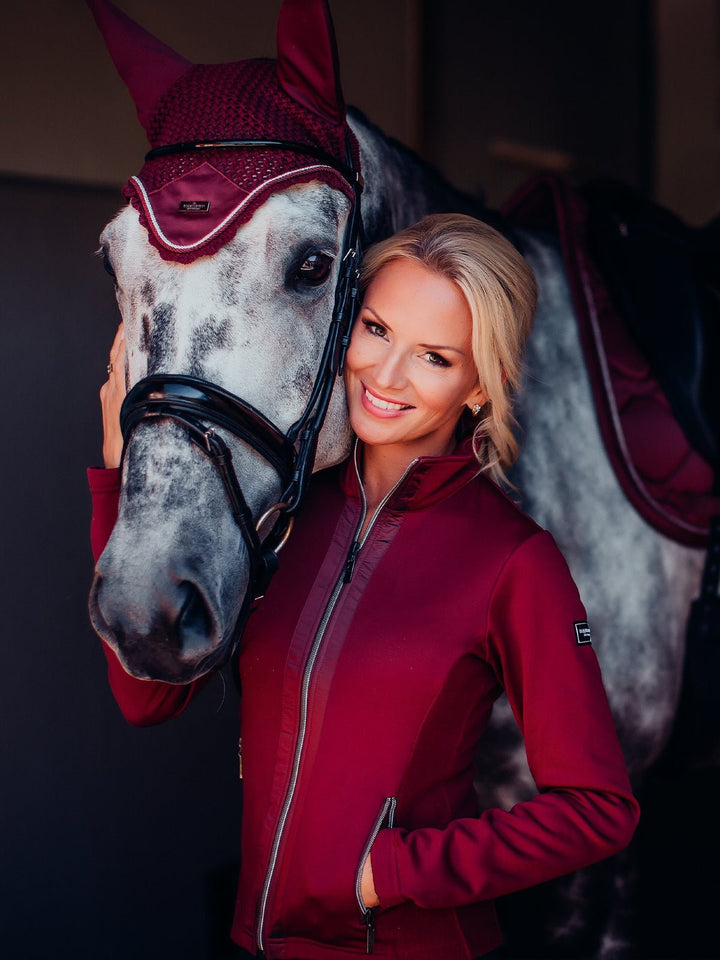 Equestrian Stockholm Fly Hood - Bordeaux - Fly Hood - Kingdom Equestrian