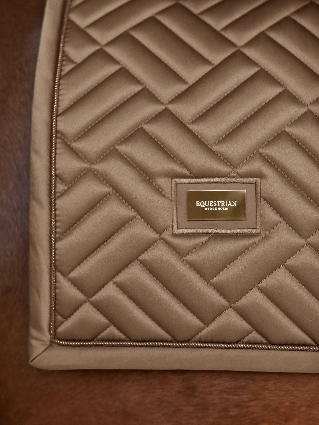 Equestrian Stockholm Modern Classic Dressage Saddle Pad - Champagne - Dressage Saddle Pad - Kingdom Equestrian