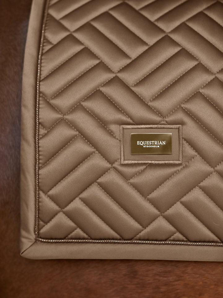 Equestrian Stockholm Modern Classic Dressage Saddle Pad - Champagne - Dressage Saddle Pad - Kingdom Equestrian