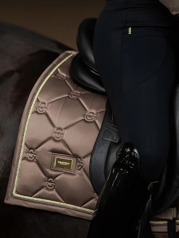 Equestrian Stockholm Classic Dressage Saddle Pad - Champagne - Dressage Saddle Pad - Kingdom Equestrian
