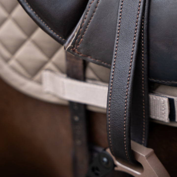 Imperial Riding Stirrup Leathers Soft with Nylon Core - Dark Brown