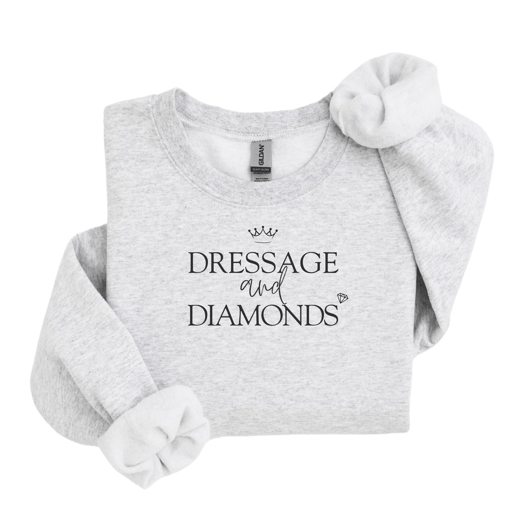 Dressage and Diamonds Sweatshirt - Sweatshirt - Kingdom Equestrian