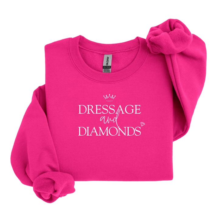 Dressage and Diamonds Sweatshirt - Sweatshirt - Kingdom Equestrian