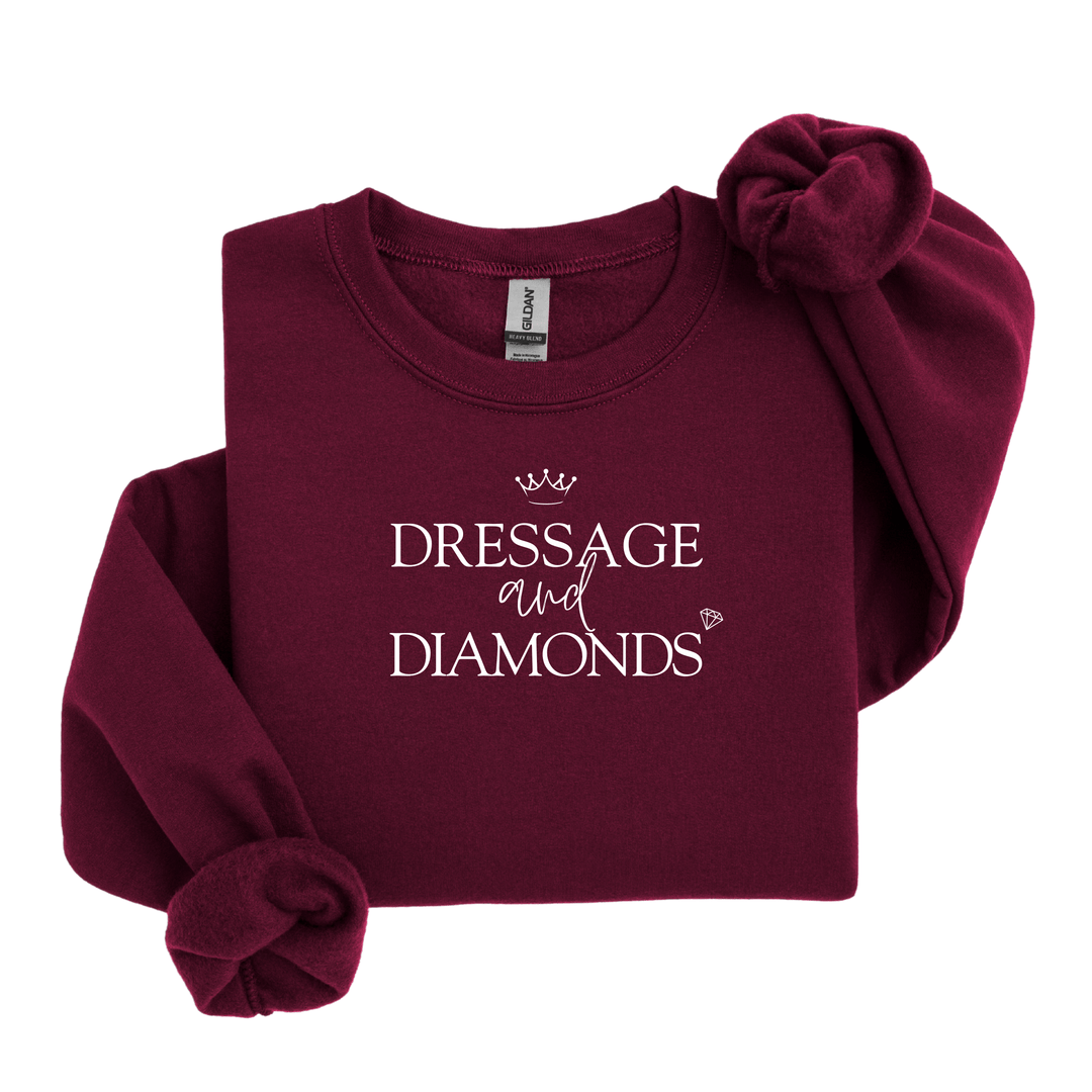 Dressage and Diamonds Sweatshirt - Sweatshirt - Kingdom Equestrian