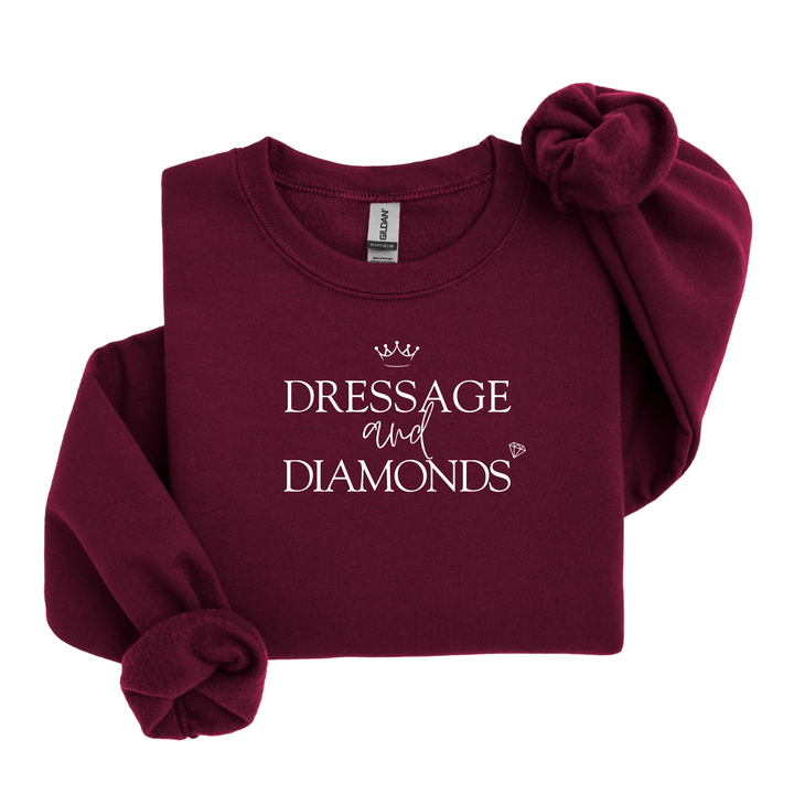 Dressage and Diamonds Sweatshirt - Sweatshirt - Kingdom Equestrian
