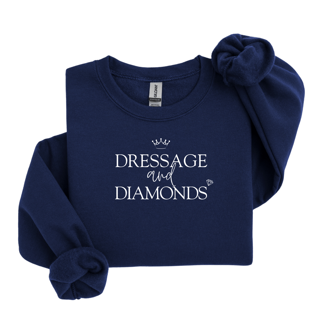 Dressage and Diamonds Sweatshirt - Sweatshirt - Kingdom Equestrian