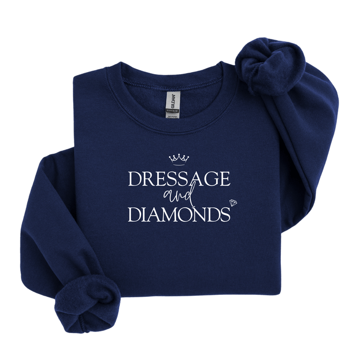 Dressage and Diamonds Sweatshirt - Sweatshirt - Kingdom Equestrian