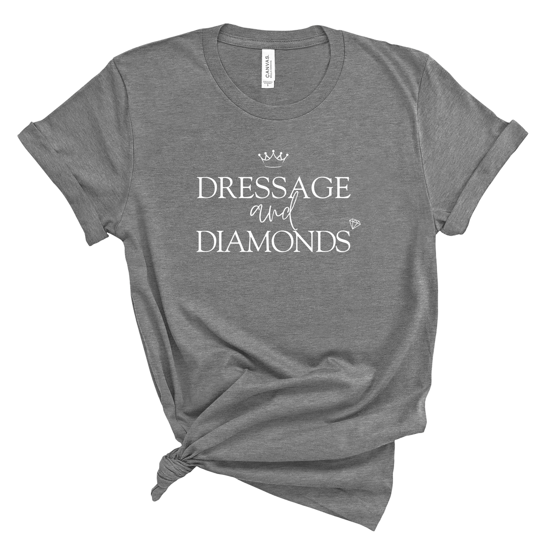 Dressage and Diamonds Jersey T-Shirt - T-Shirt - Kingdom Equestrian