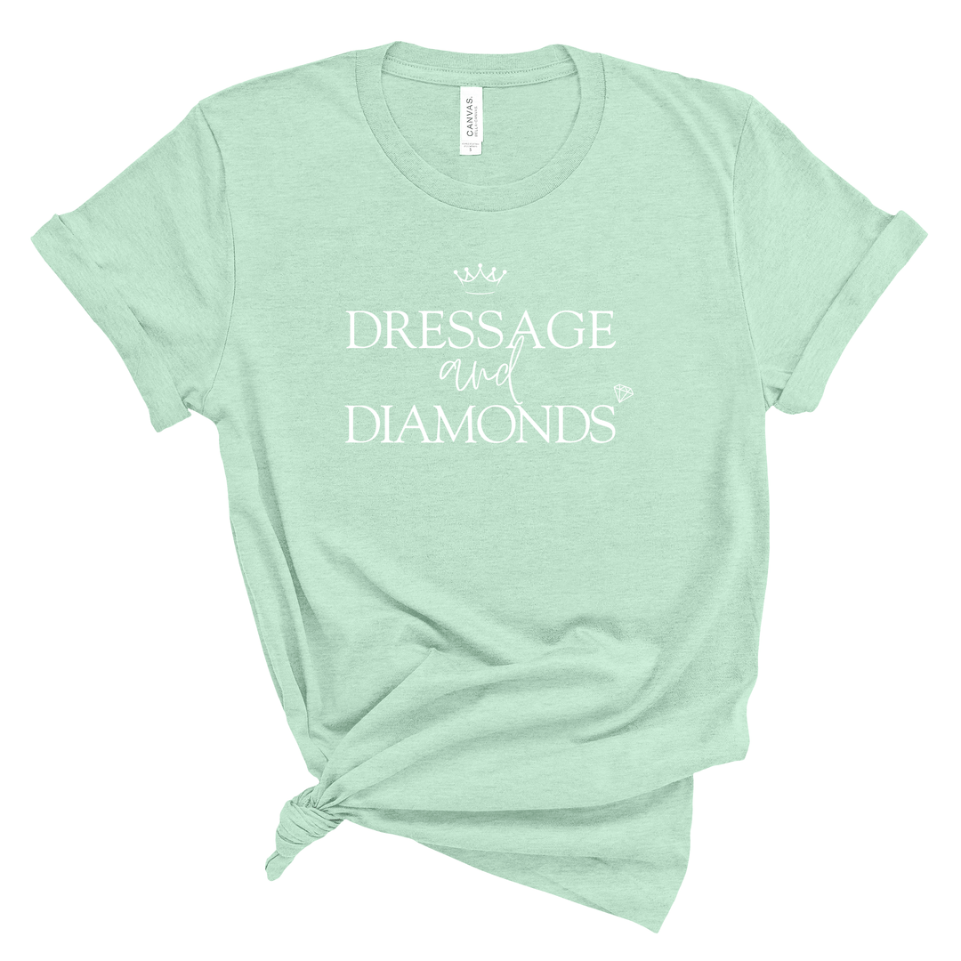 Dressage and Diamonds Jersey T-Shirt - T-Shirt - Kingdom Equestrian