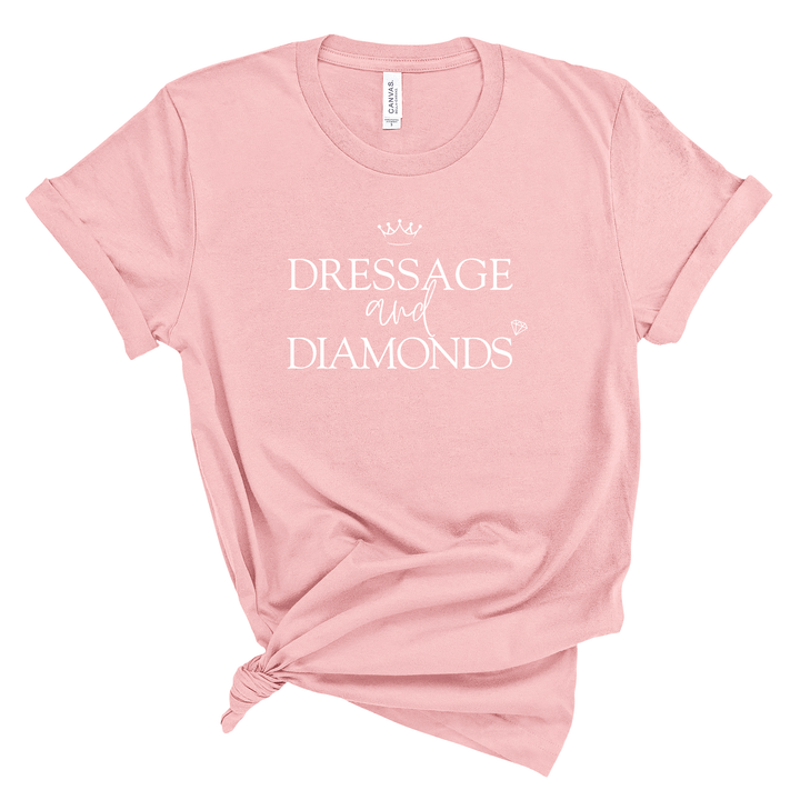 Dressage and Diamonds Jersey T-Shirt - T-Shirt - Kingdom Equestrian