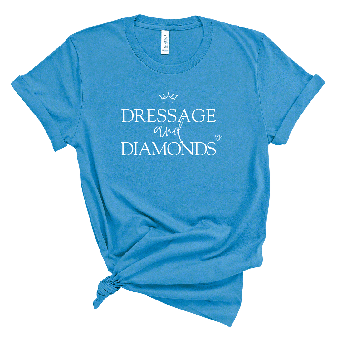Dressage and Diamonds Jersey T-Shirt - T-Shirt - Kingdom Equestrian