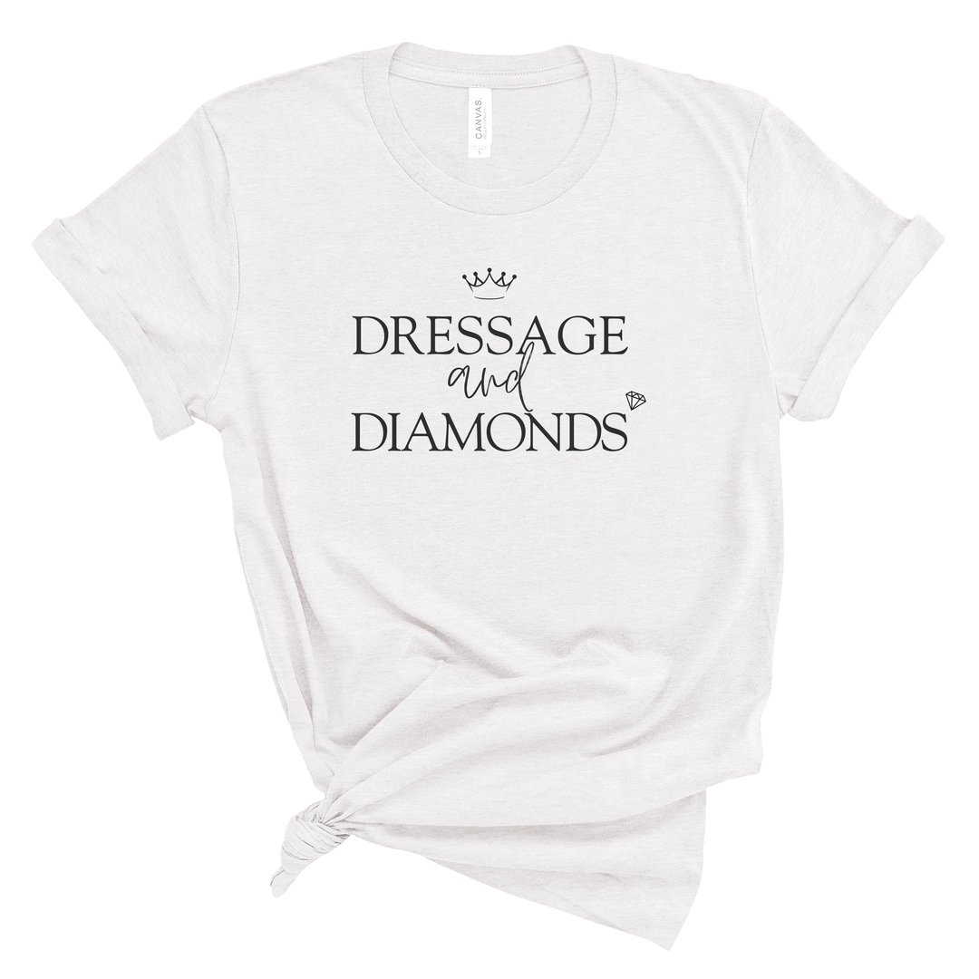 Dressage and Diamonds Jersey T-Shirt - T-Shirt - Kingdom Equestrian