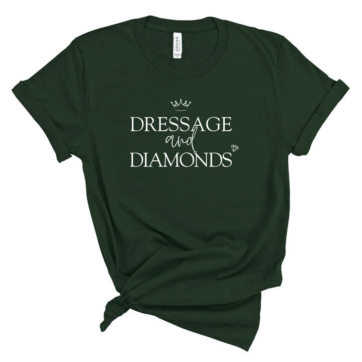 Dressage and Diamonds Jersey T-Shirt - T-Shirt - Kingdom Equestrian