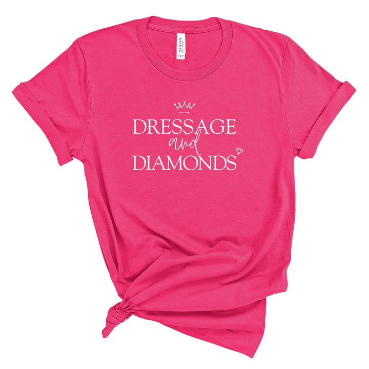 Dressage and Diamonds Jersey T-Shirt - T-Shirt - Kingdom Equestrian