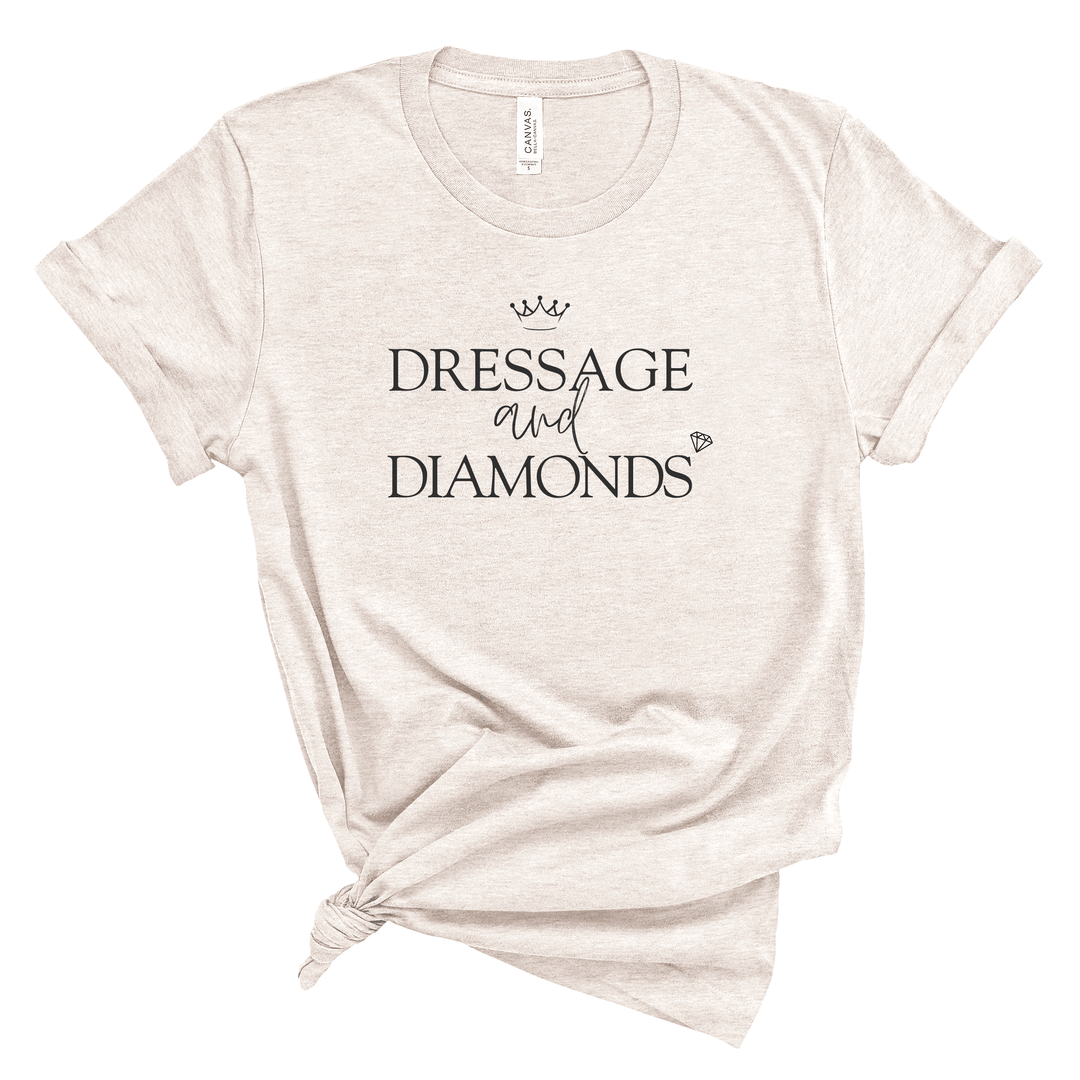 Dressage and Diamonds Jersey T-Shirt - T-Shirt - Kingdom Equestrian