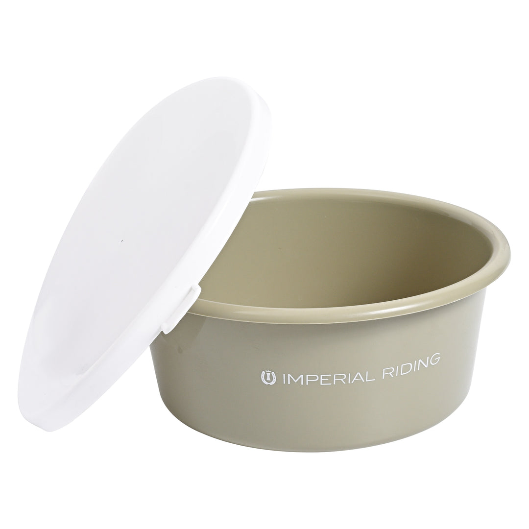Imperial Riding Feeding Bowl with Lid 6l Basic - Light Olive