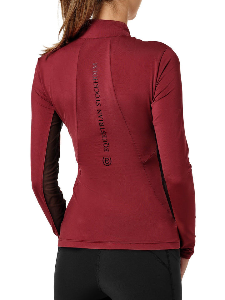 Equestrian Stockholm Air Breeze Sunshirt Bordeaux - Top - Kingdom Equestrian