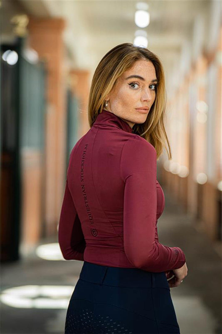 Equestrian Stockholm Air Breeze Sunshirt Bordeaux - Top - Kingdom Equestrian
