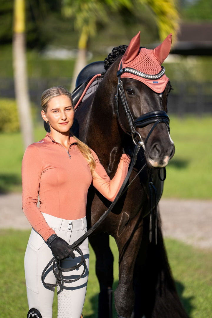 Equestrian Stockholm Air Breeze Sunshirt Coral - Top - Kingdom Equestrian
