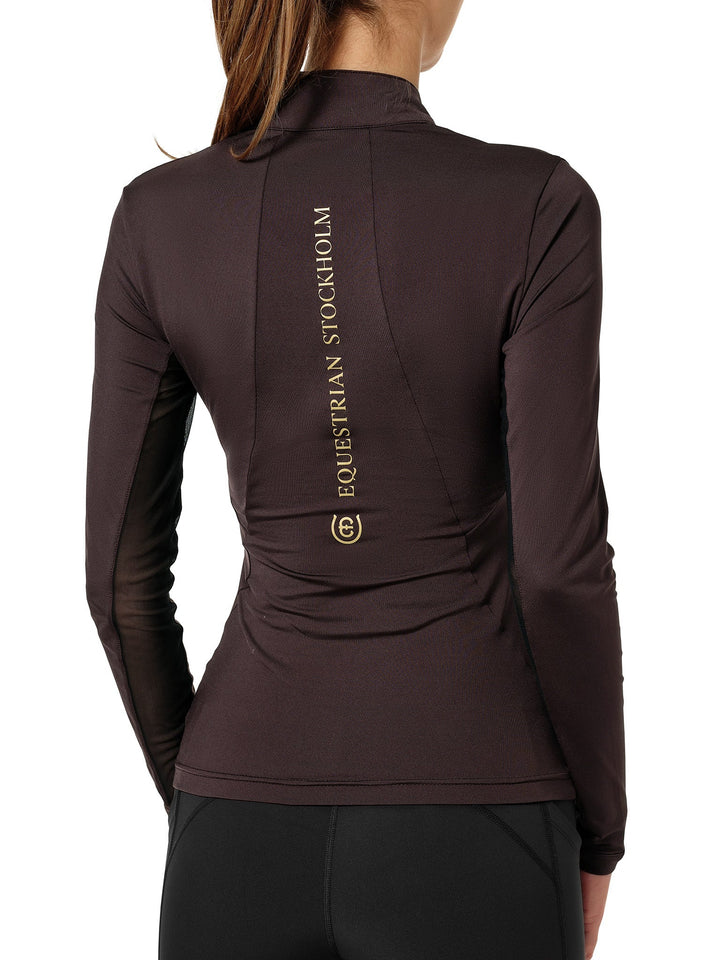 Equestrian Stockholm Air Breeze Sunshirt Golden Brown - Top - Kingdom Equestrian