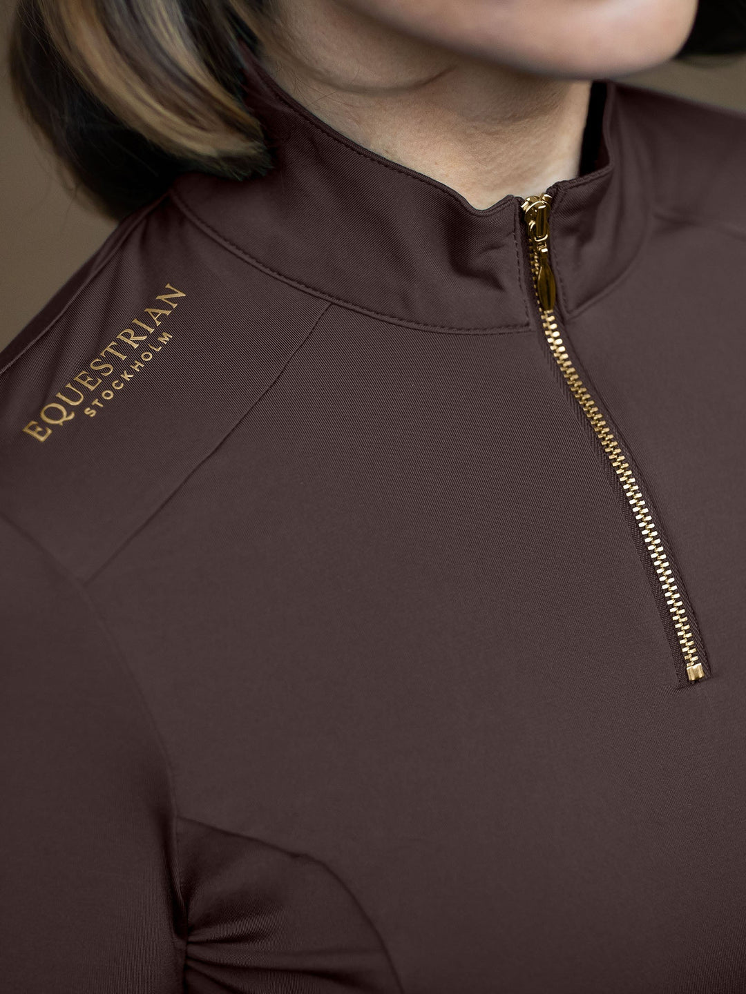 Equestrian Stockholm Air Breeze Sunshirt Golden Brown - Top - Kingdom Equestrian