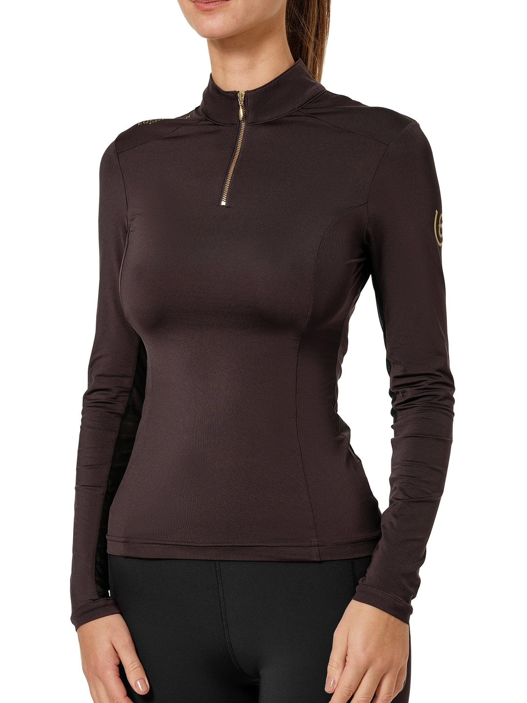 Equestrian Stockholm Air Breeze Sunshirt Golden Brown - Top - Kingdom Equestrian