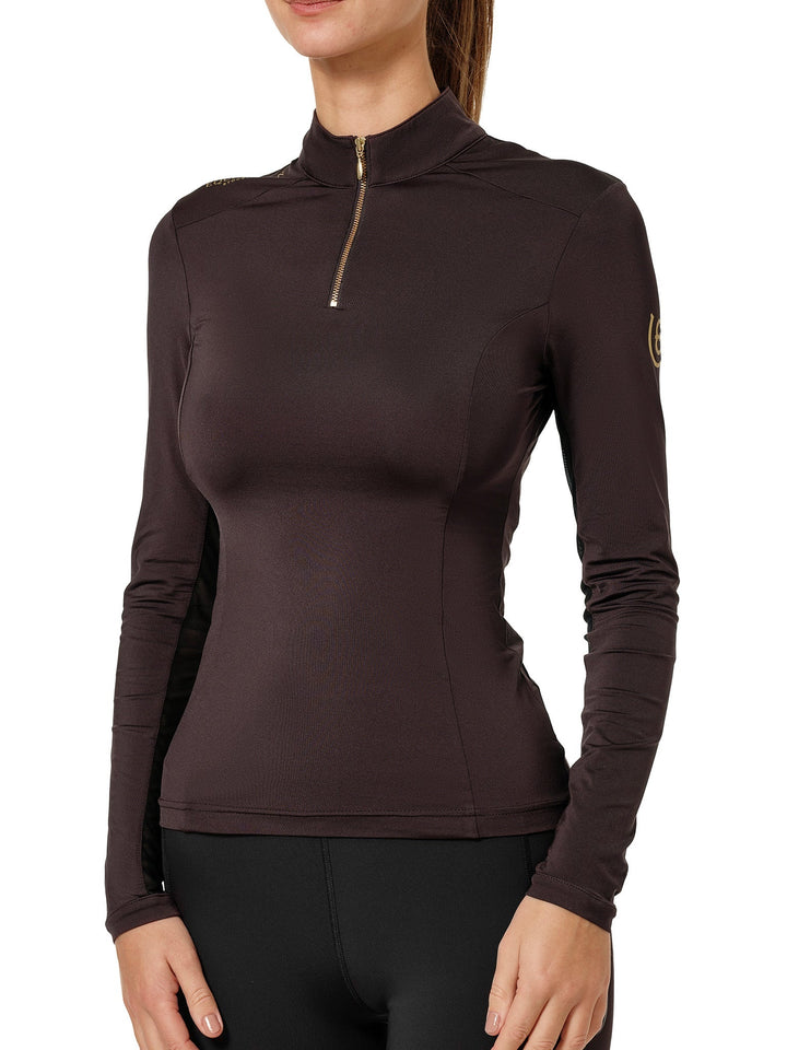 Equestrian Stockholm Air Breeze Sunshirt Golden Brown - Top - Kingdom Equestrian