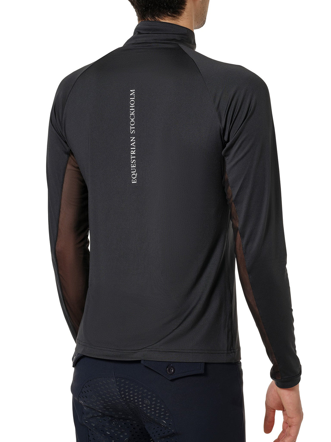 Equestrian Stockholm Air Breeze Sunshirt Men Black - Polo Shirt - Kingdom Equestrian