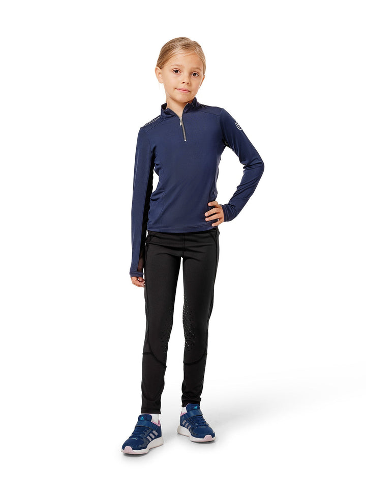 Equestrian Stockholm Air Breeze Sunshirt Young Rider Midnight Blue - Air Breeze Sunshirt Young Rider - Kingdom Equestrian