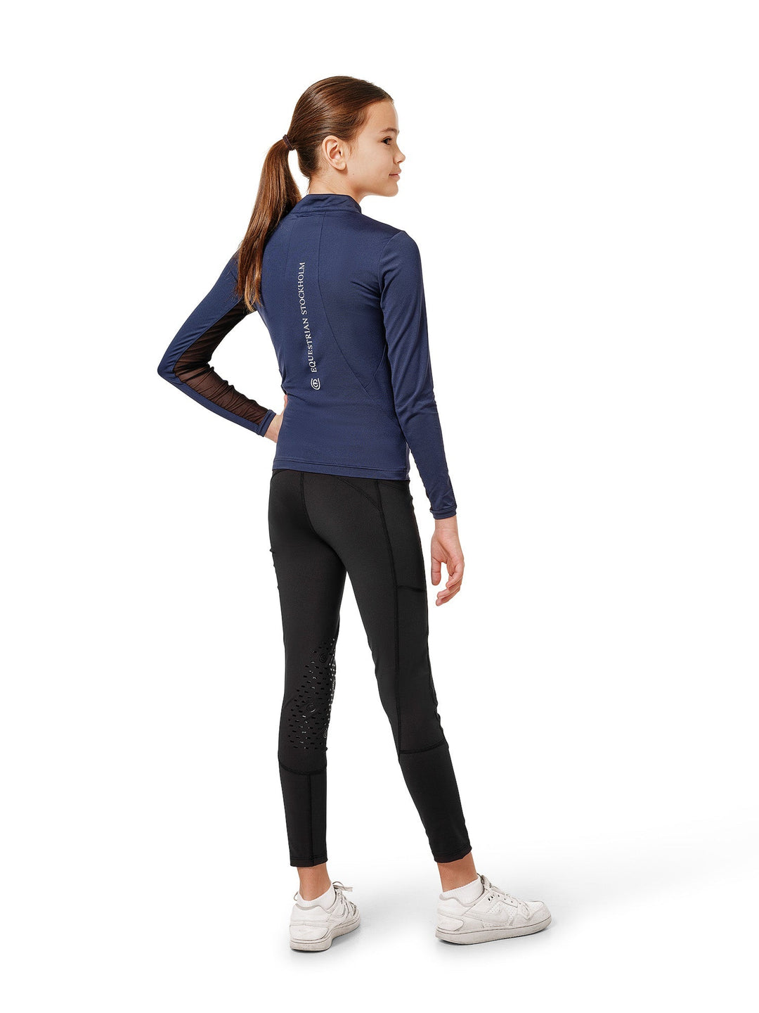 Equestrian Stockholm Air Breeze Sunshirt Young Rider Midnight Blue - Air Breeze Sunshirt Young Rider - Kingdom Equestrian