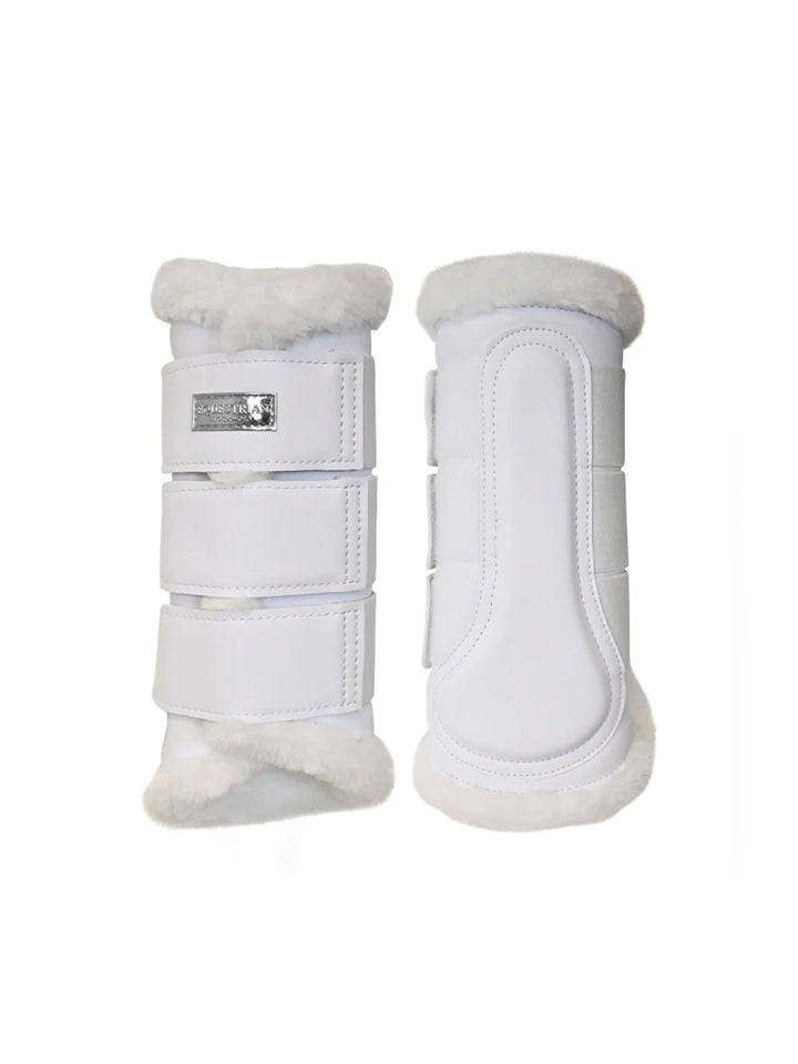 Equestrian Stockholm Brushing Boots White Silver - Brushing Boots - Kingdom Equestrian