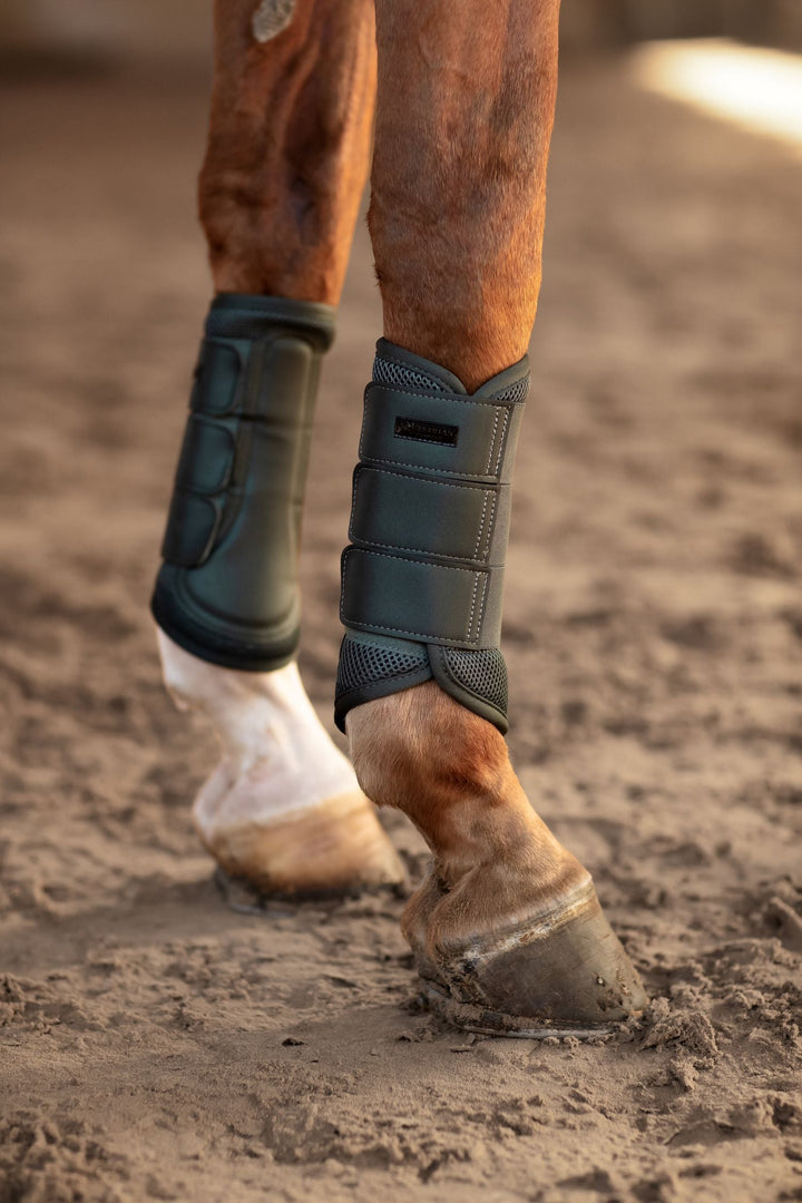 Equestrian Stockholm Classic Mesh Brushing Boots - Avenue Green - Brushing Boots - Kingdom Equestrian