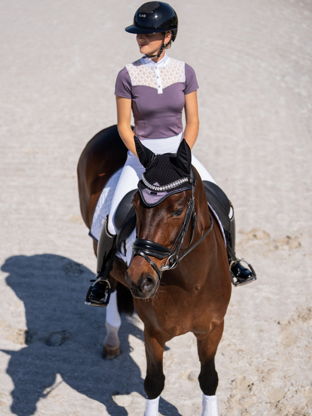 Equestrian Stockholm Crystal Champion Competition Top Dark Violet - Top - Kingdom Equestrian