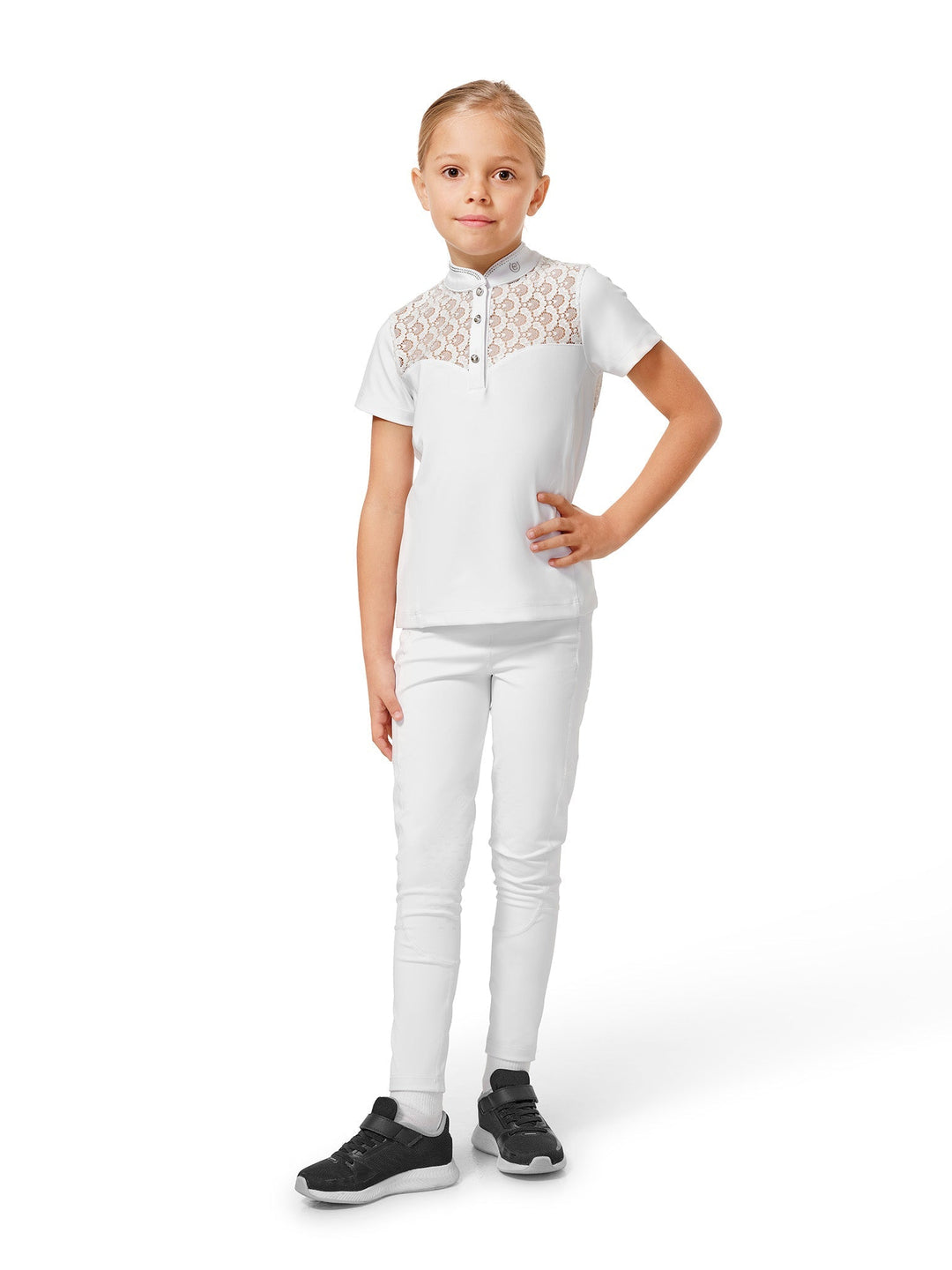 Equestrian Stockholm Crystal Champion Competition Top Young Rider White - Crystal Champion Competition Top - Kingdom Equestrian