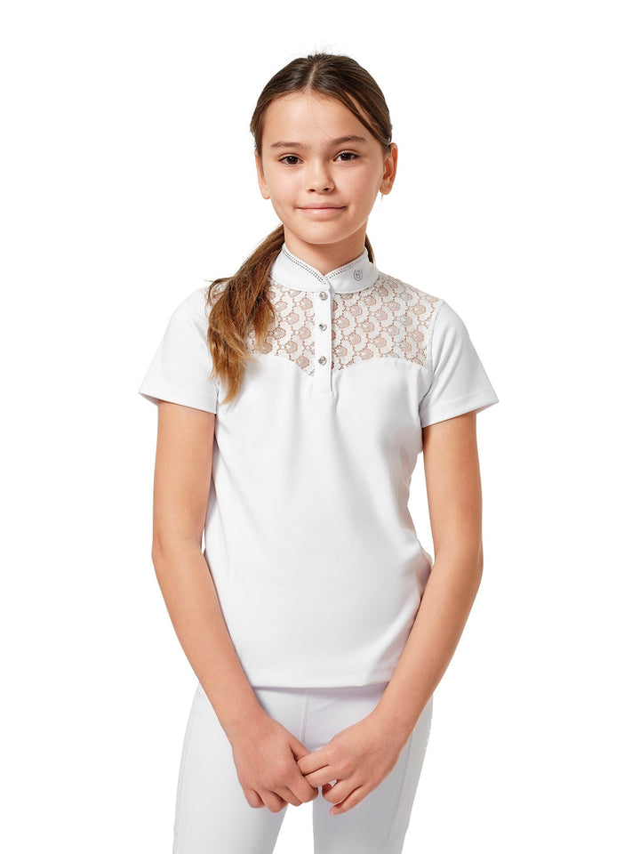 Equestrian Stockholm Crystal Champion Competition Top Young Rider White - Crystal Champion Competition Top - Kingdom Equestrian