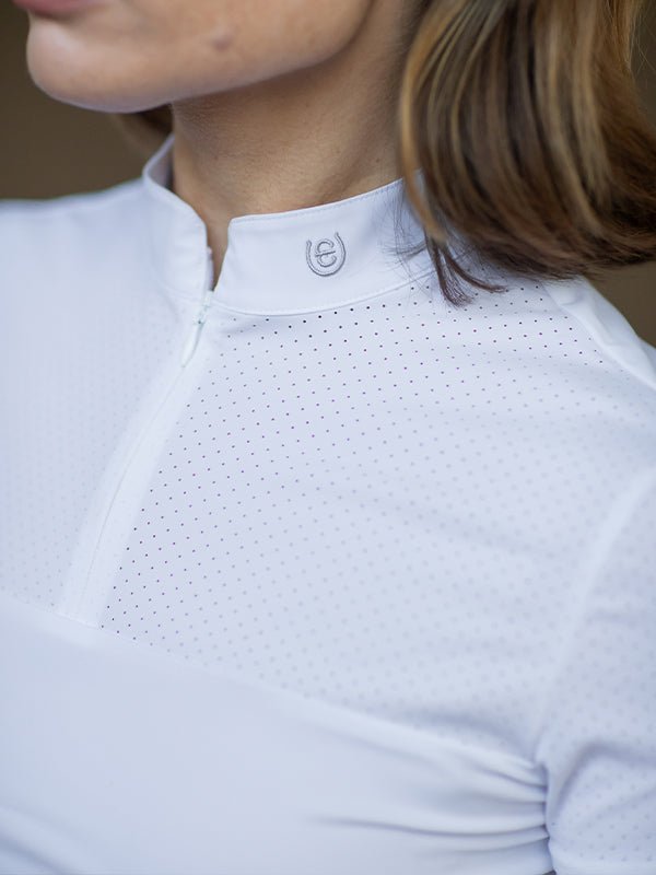 Equestrian Stockholm Divine Motion Competition Top White Germany - Top - Kingdom Equestrian