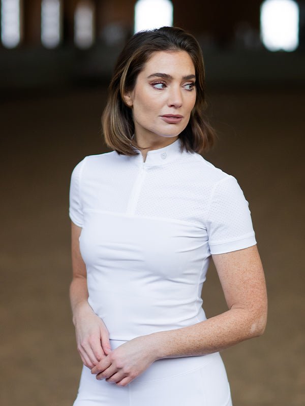 Equestrian Stockholm Divine Motion Competition Top White Germany - Top - Kingdom Equestrian