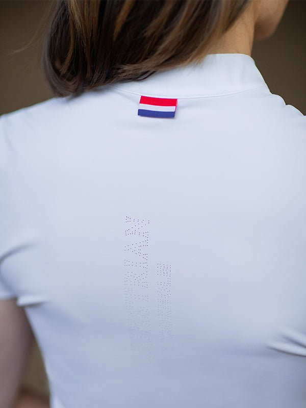 Equestrian Stockholm Divine Motion Competition Top White Netherlands - Top - Kingdom Equestrian