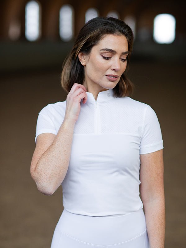 Equestrian Stockholm Divine Motion Competition Top White Netherlands - Top - Kingdom Equestrian