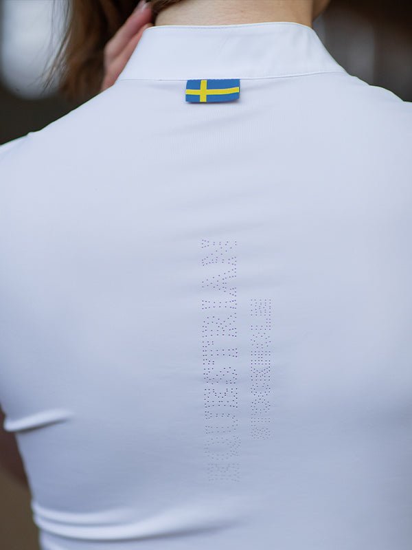 Equestrian Stockholm Divine Motion Competition Top White Sweden - Top - Kingdom Equestrian