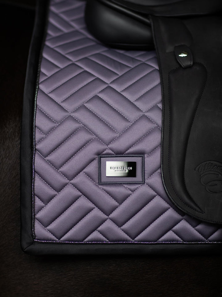 Equestrian Stockholm Dressage Saddle Pad Modern Dark Violet - Dressage Saddle Pad - Kingdom Equestrian