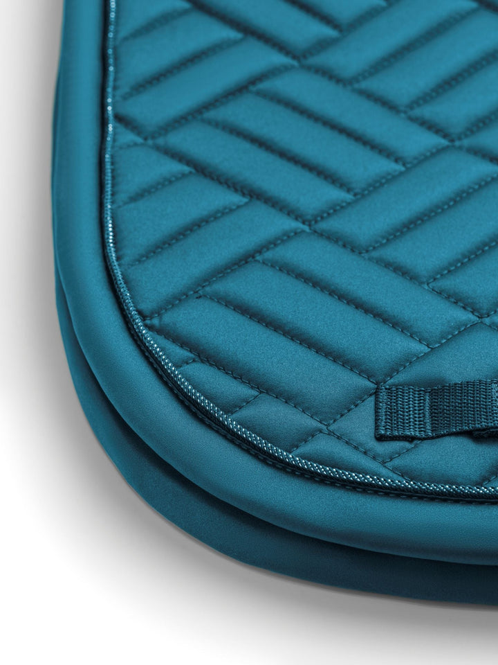 Equestrian Stockholm Dressage Saddle Pad Modern Teal Blue - Dressage Saddle Pad - Kingdom Equestrian