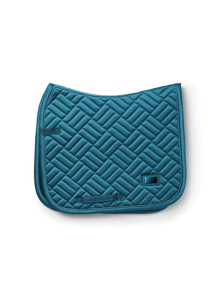 Equestrian Stockholm Dressage Saddle Pad Modern Teal Blue - Dressage Saddle Pad - Kingdom Equestrian
