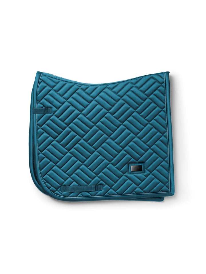 Equestrian Stockholm Dressage Saddle Pad Modern Teal Blue - Dressage Saddle Pad - Kingdom Equestrian