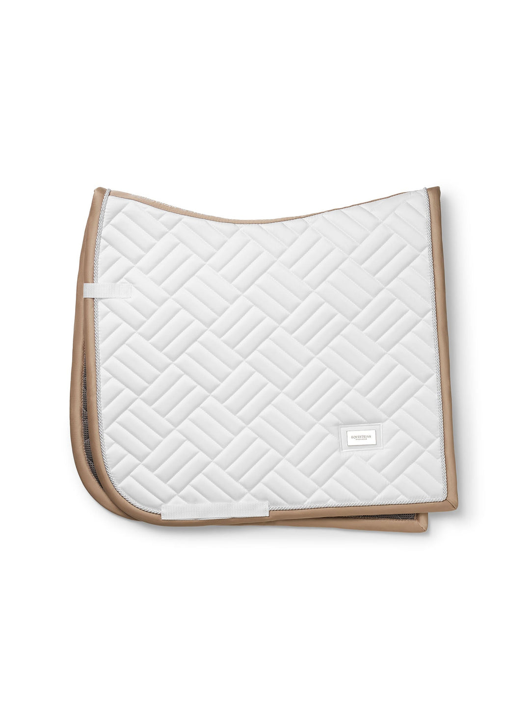 Equestrian Stockholm Dressage Saddle Pad Modern White Sand - Dressage Saddle Pad - Kingdom Equestrian