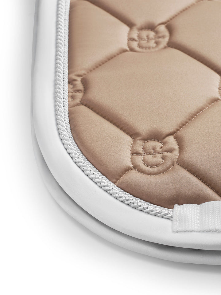Equestrian Stockholm Dressage Saddle Pad Sand - Dressage Saddle Pad - Kingdom Equestrian