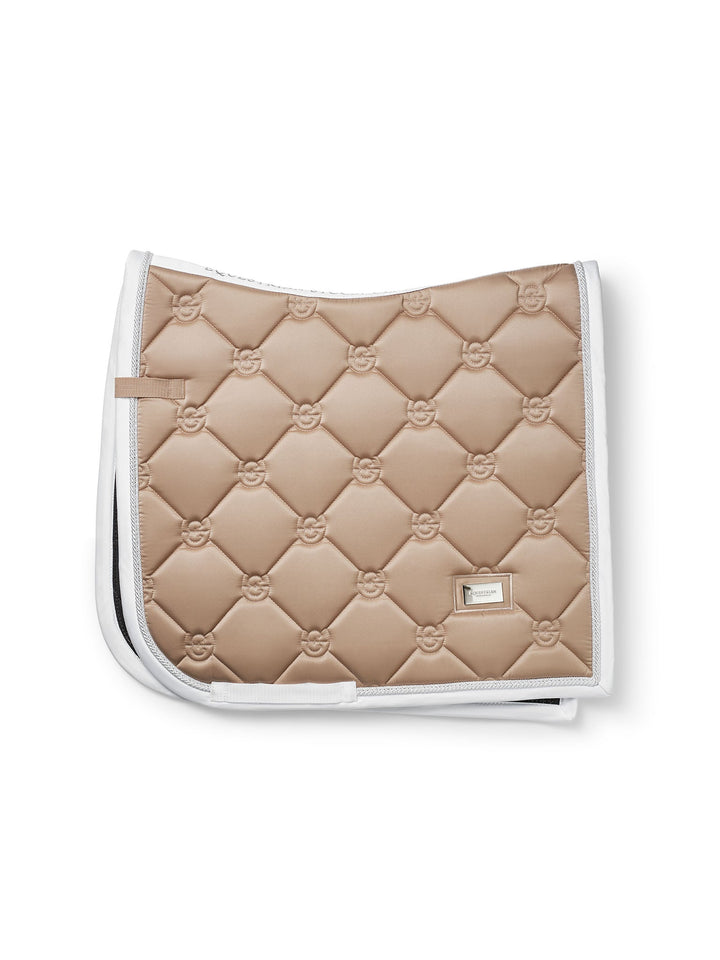 Equestrian Stockholm Dressage Saddle Pad Sand - Dressage Saddle Pad - Kingdom Equestrian