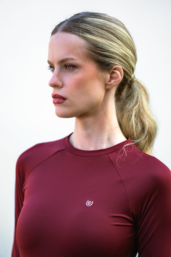 Equestrian Stockholm Dynamic Base Layer Top Bordeaux - Top - Kingdom Equestrian