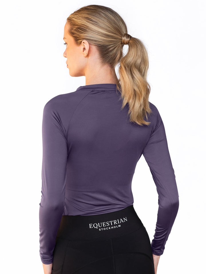 Equestrian Stockholm Dynamic Base Layer Top Dark Violet - Top - Kingdom Equestrian