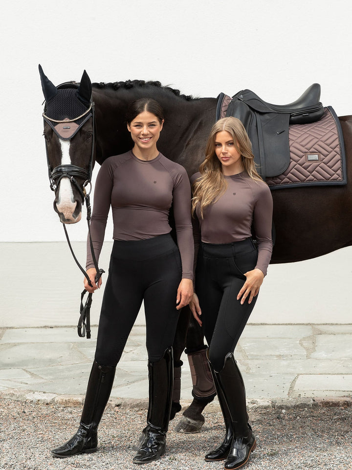 Equestrian Stockholm Dynamic Base Layer Top Mocha - Top - Kingdom Equestrian